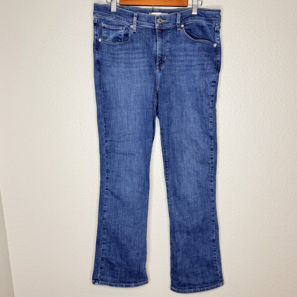 Levi's Classic Bootcut Jeans Womens 12 Medium Wash Stretch Y2K